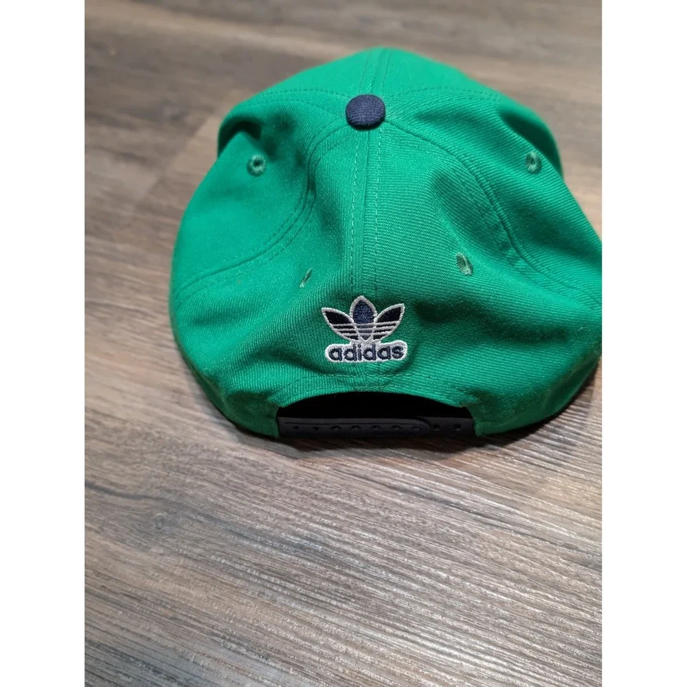 Notre Dame‎ Fighting Irish Adidas Snapback Hat Cap Adult Green Blue Adjustable